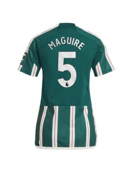 Manchester United Harry Maguire #5 Auswärtstrikot für Frauen 2023-24 Kurzarm